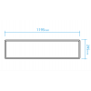 Panel LED 1200x300 48W 4500ºK 230V blanco neutro